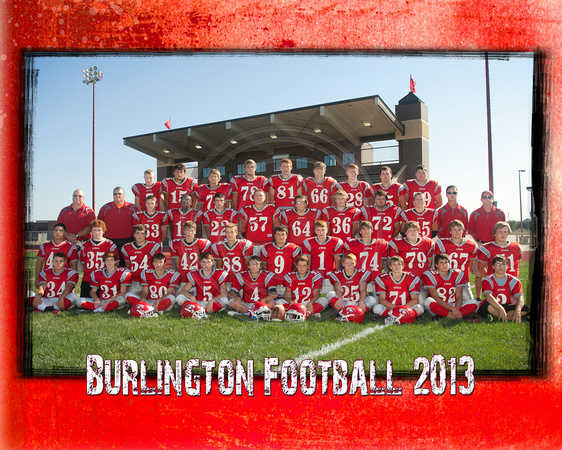 Burlington Football 8x10