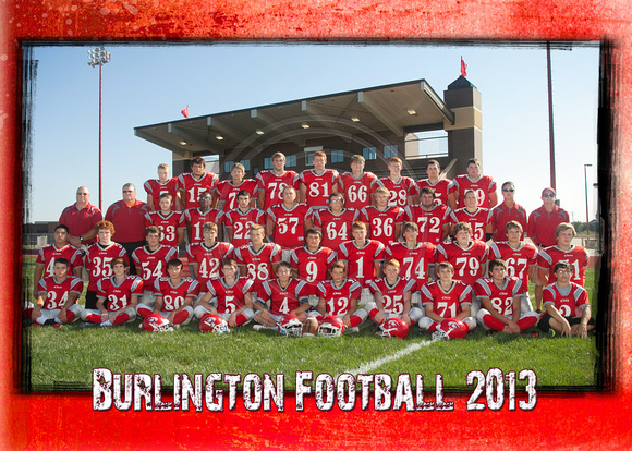 Burlington Football 5x7