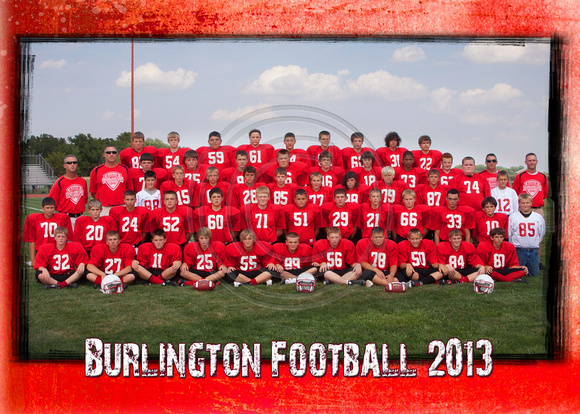 Burlington Football 5x7