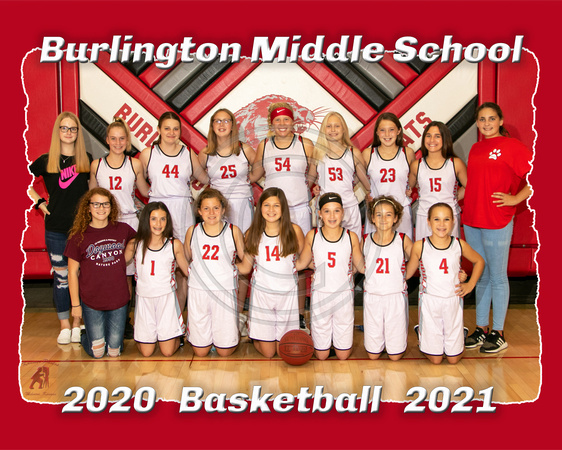 8x10 Burlington 7th Gr BB 2020-2021