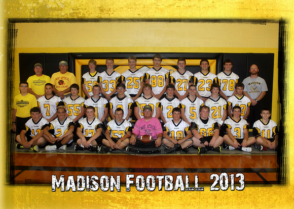 Madison Football 5x7